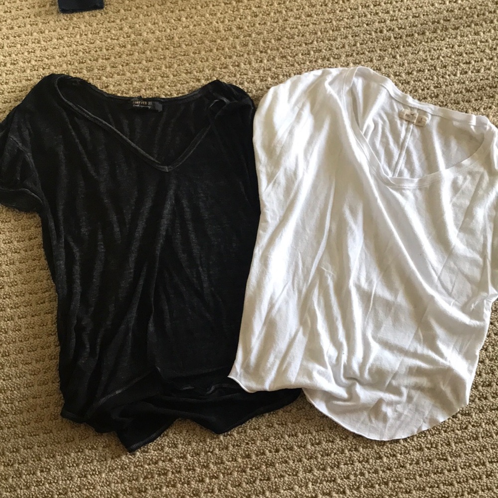 Forever 21 and Hollister basic tees